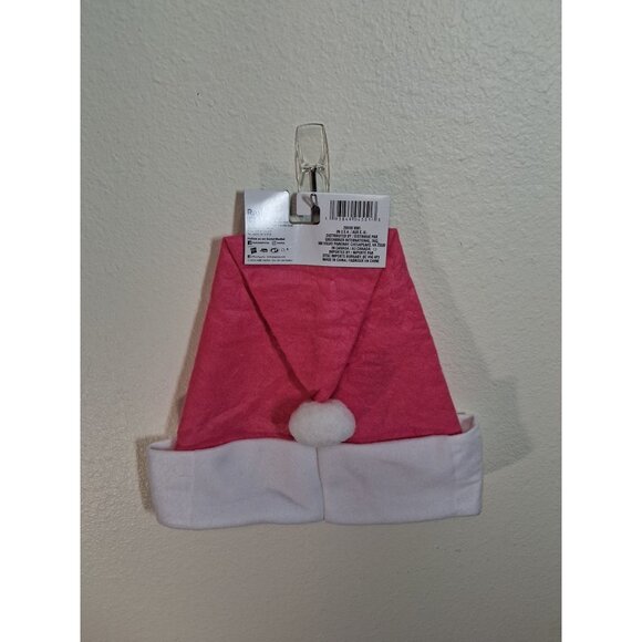 NWT Peppa Pig Santa Hat Christmas Winter Holiday Pink Children's One Size - Picture 2 of 5